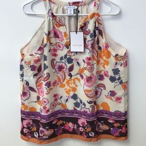Tabitha Webb floral sleeveless blouse NEW!